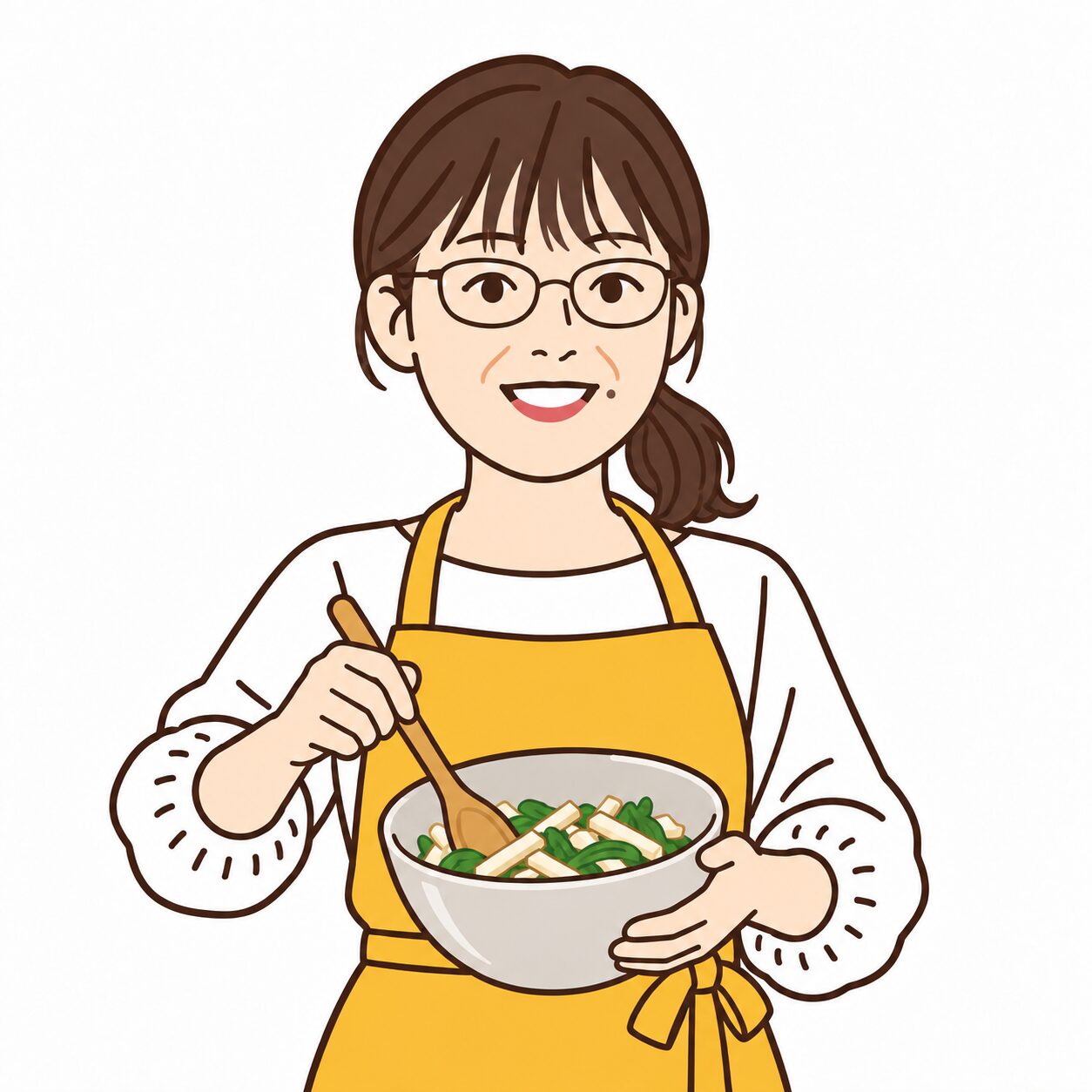管理栄養士・永吉峰子さんのイラスト